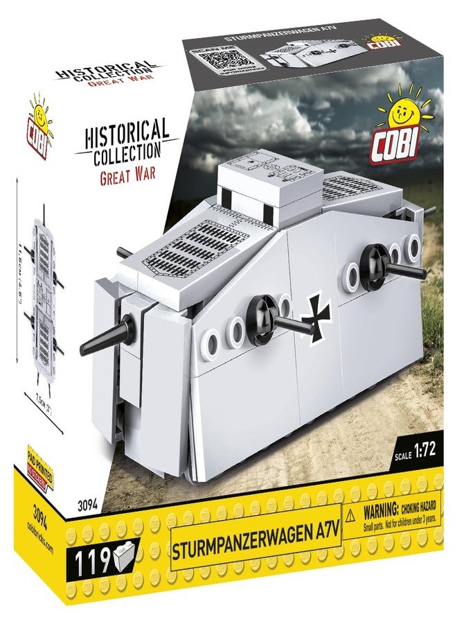 COBI Historical Collection Great War Sturmpanzerwagen A7V Tank - Image 2